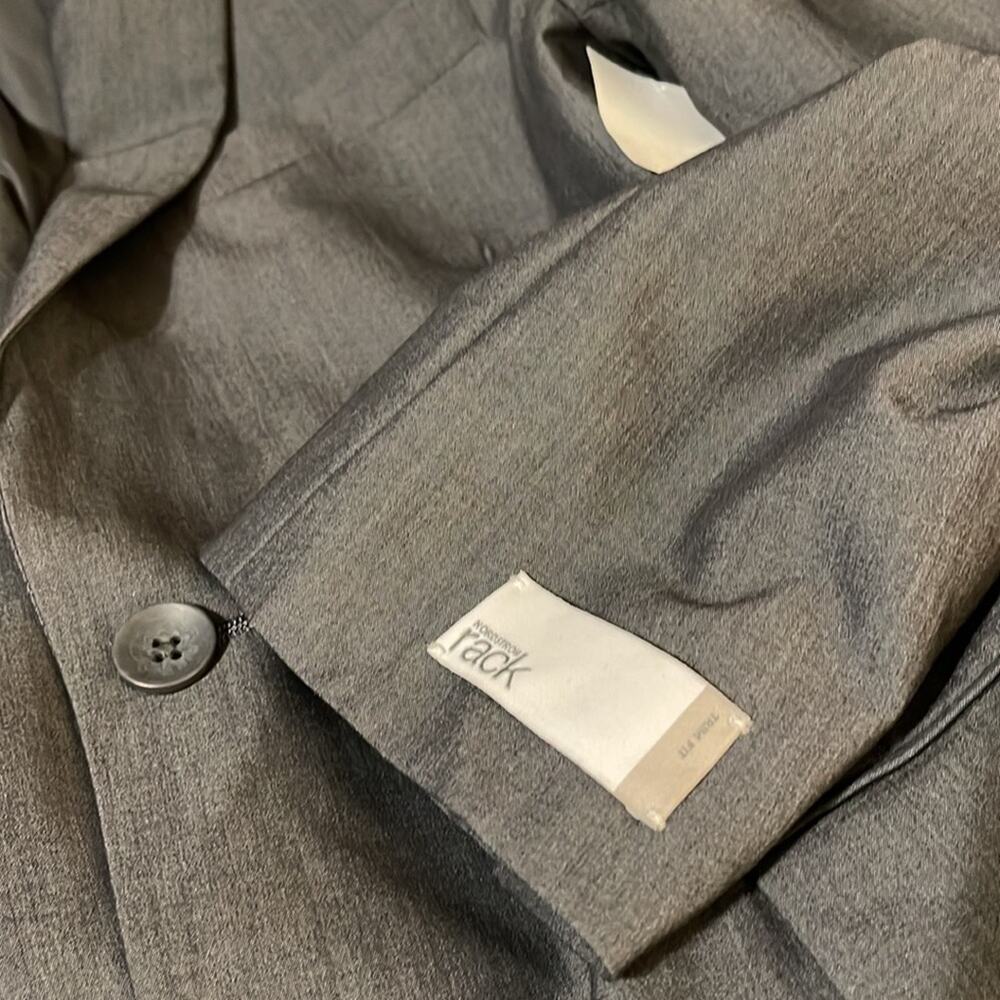 Nordstrom Rack 38 S NEW Notch Collar Men's Suit Separate Sportcoat Gray - Picture 7 of 7